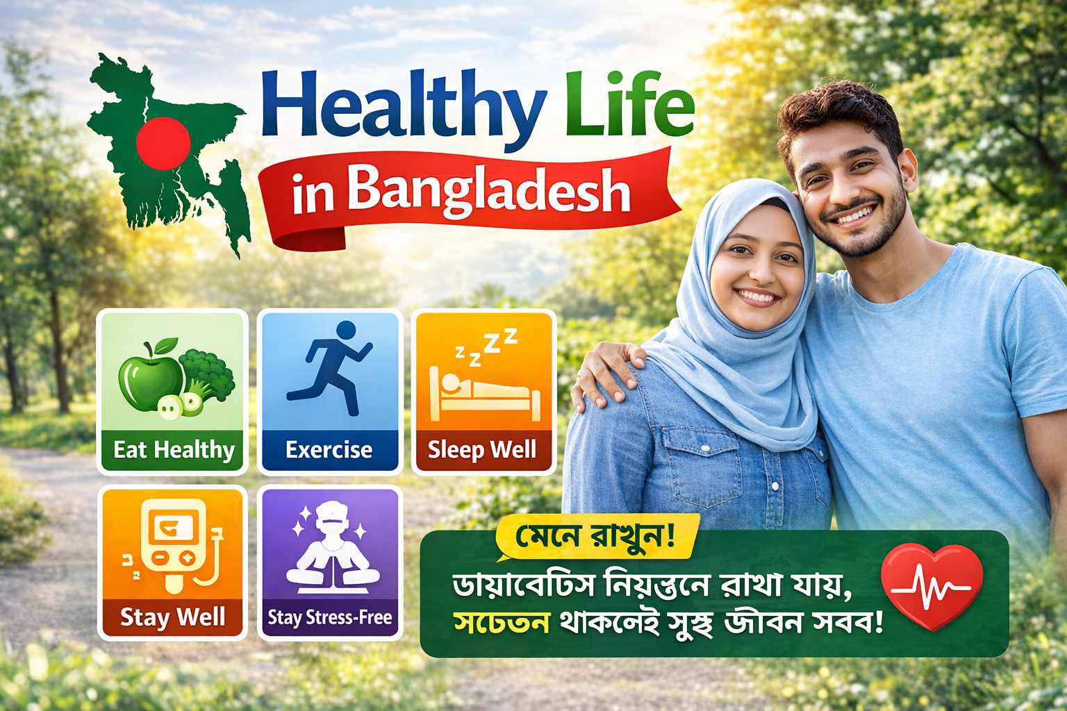 Healthy Life in Bangladesh: বাংলাদেশে স্বাস্থ্যকর ও রোগমুক্ত জীবনযাপনের উপায়!