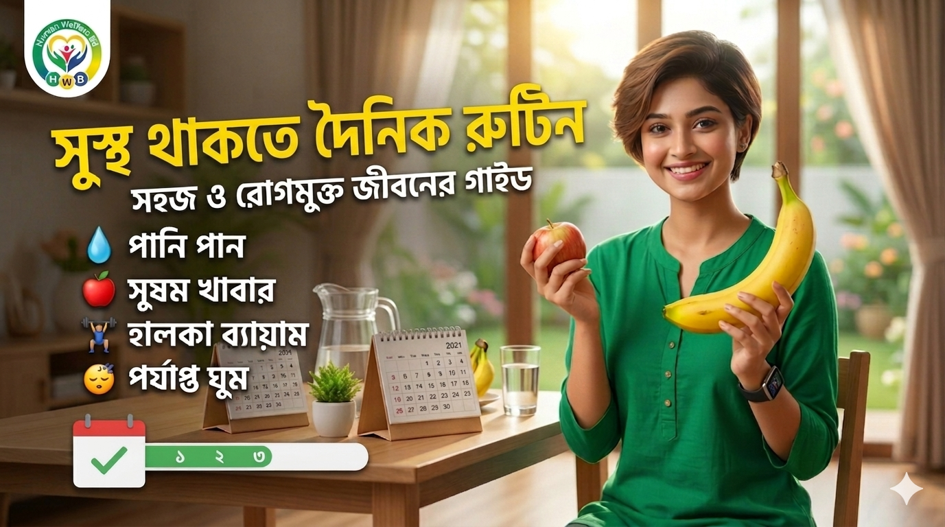 ​শরীর সুস্থ রাখতে দৈনিক রুটিন বিধিঃ সুস্থ ও দীর্ঘায়ু জীবনের সহজ গাইডলাইন!