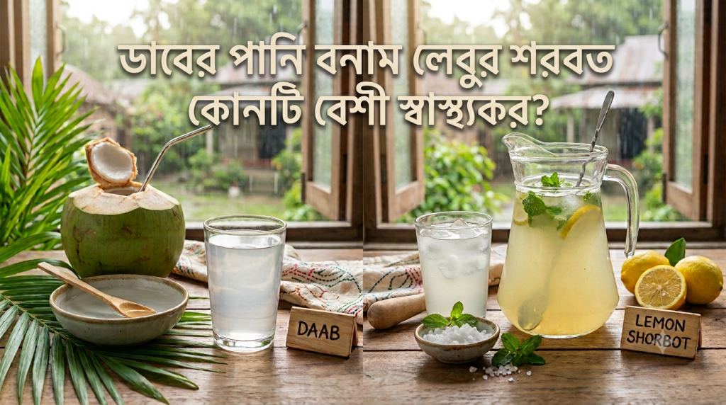 ডাবের পানি বনাম লেবুর শরবত কোনটি বেশী স্বাস্থ্যকর?—Modern Wellness Bd