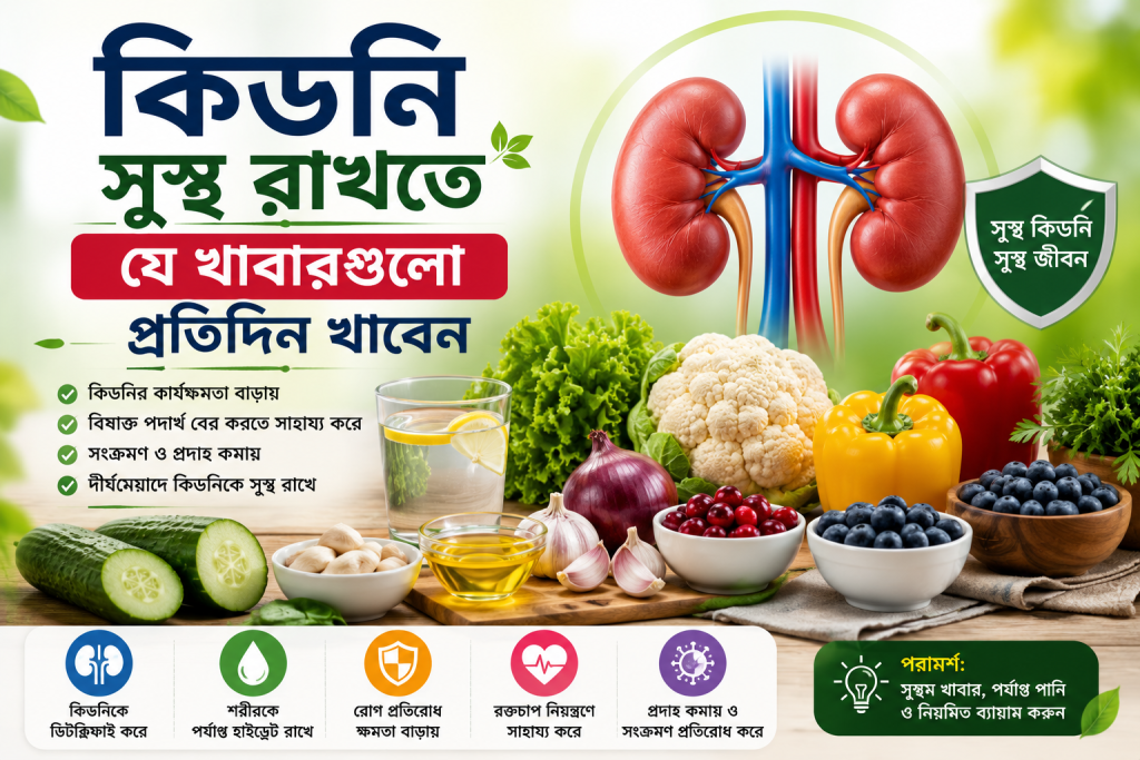 কিডনি সুস্থ রাখতে যে খাবারগুলো প্রতিদিন খাবেন — Modern Wellness Bd